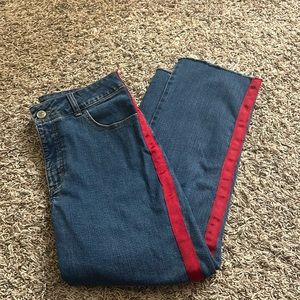 Lee Classic Fit Jeans Red Stripe Side